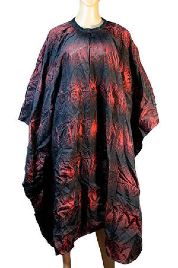 5 Salon Cape (Red/Black) -pc