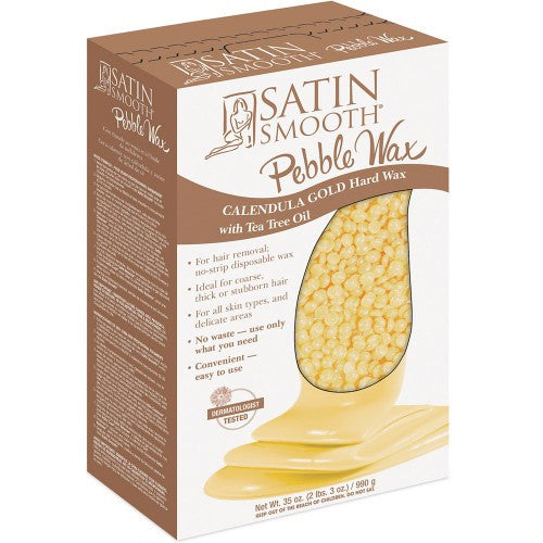 Satin Smooth Pebble Wax 35oz - Calendula Gold