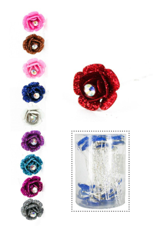 Stone Hair Pin (20/jar) 3031 Color - jar