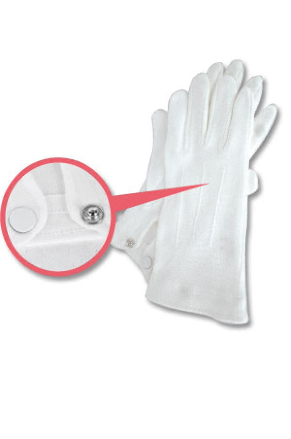 Tara Cotton Gloves with button closure ZG6661