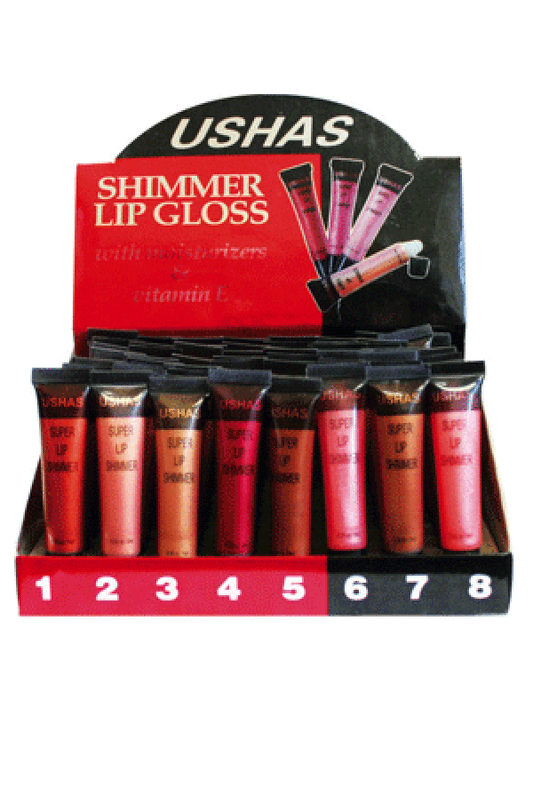 USHAS -LC002AShimmer- Lip Gloss (9ml, 64pcs/case)