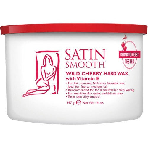 Satin Smooth Wild Cherry Wax Vitamin E 14oz SSW14CHG/27934