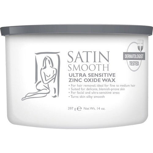 Satin Smooth Ultra Sensitive Zinc Oxide Wax 14oz. SSW14ZOG