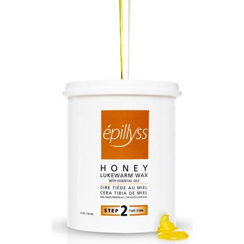 Epillyss Honey Lukewarm Wax Strips/Gel Texture 20 oz ELB1011