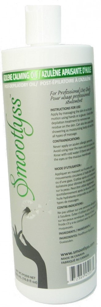 Smootlyss Azulene Calming Oil Post Depilatory Oil 16.9floz
