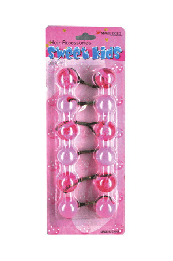 Magic Gold Bubble Round XL23 Crystal Pink/ Pink 6/pk -pc