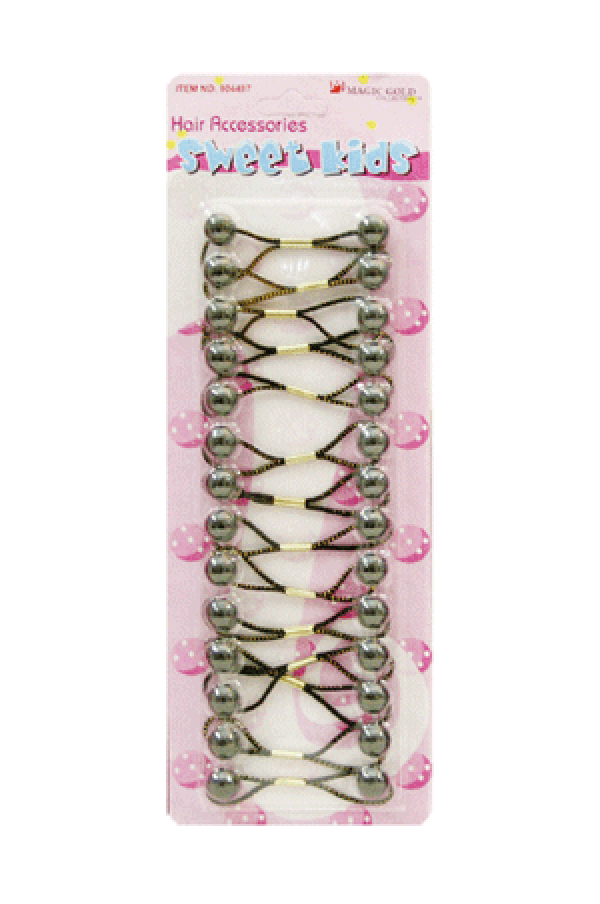 Magic Gold Bubble Round XS1 Black 14/pk -pc