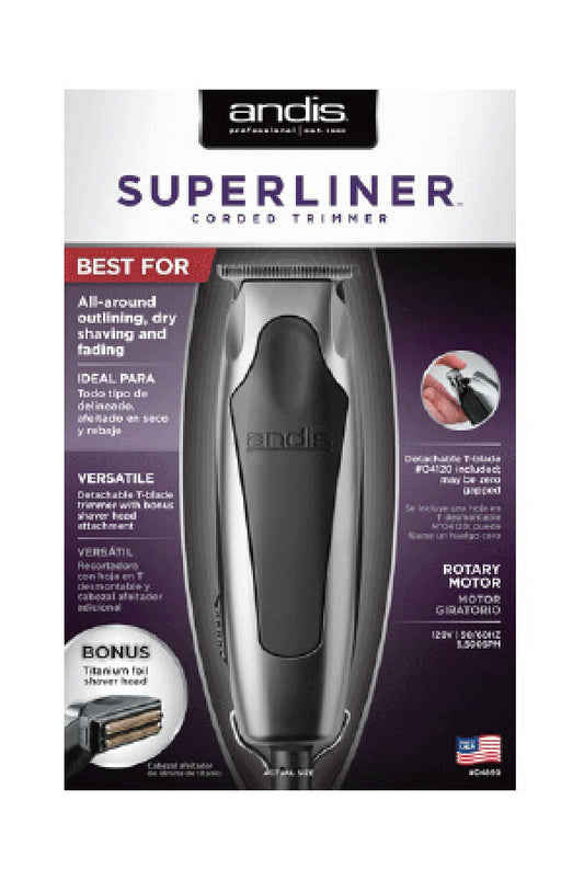 Andis SUPER LINER (SILVER) WITH SHAVER-04890