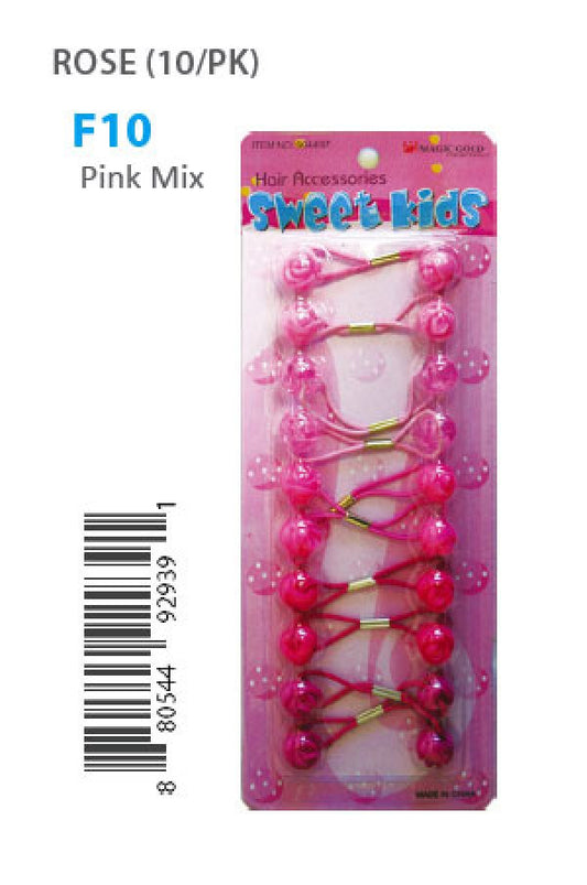 Magic Gold Bubble Rose F10 Pink Mix 10/pk -pc