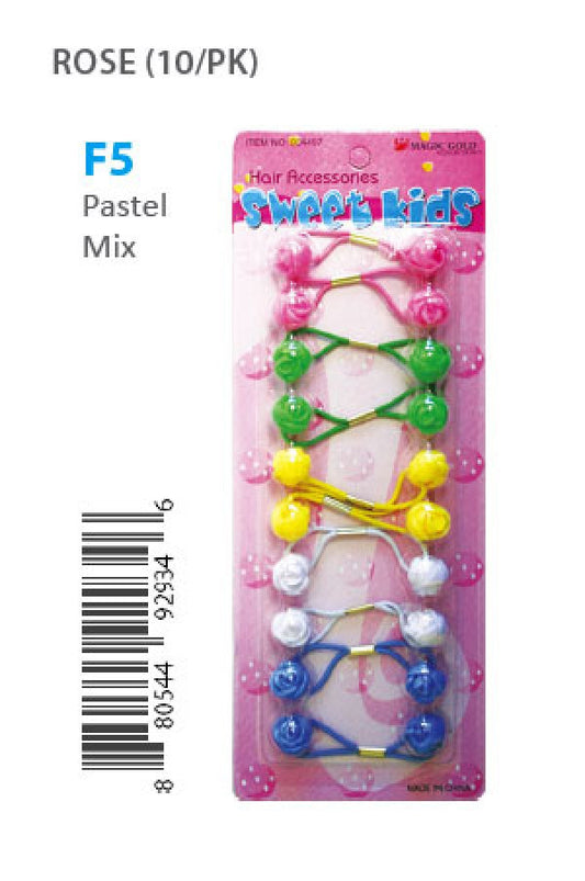 Magic Gold Bubble Rose F5 Pastel Mix 10/pk -pc