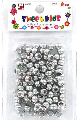 5040SL Plastic Bead -small (Silver) -pc