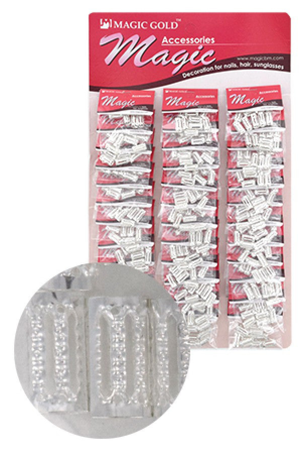 CX6621 Silver Hair Ring Bead 36/cd - pk