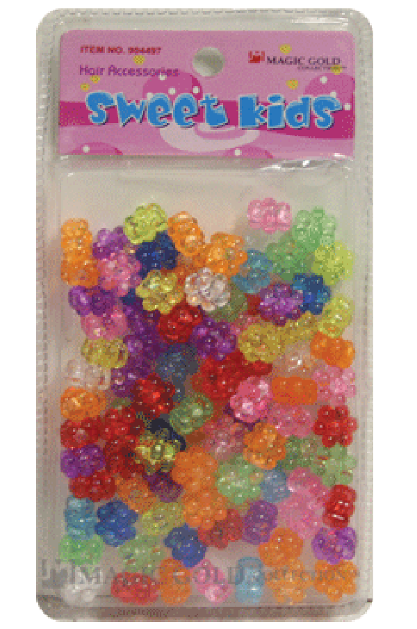 Magic Gold Plastic Bead Flower 1993 Crystal Mix - pc