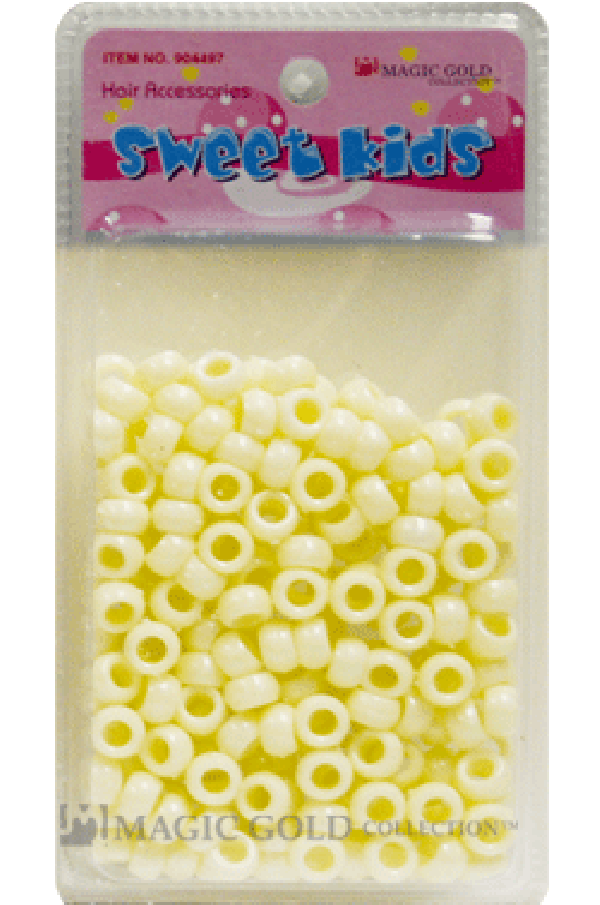 Magic Gold Plastic Bead (S) 1975 Ivory - pc
