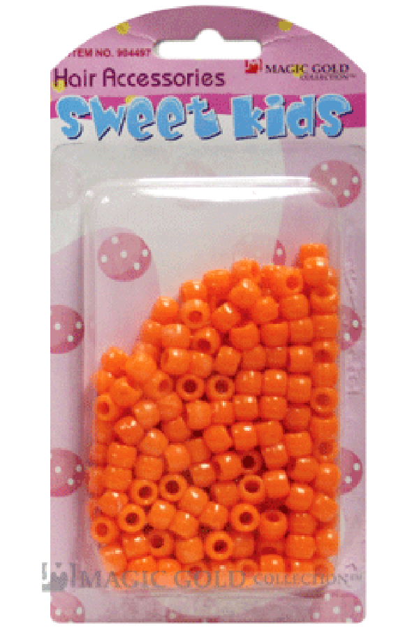 Magic Gold Plastic Bead (S) 1622 Orange