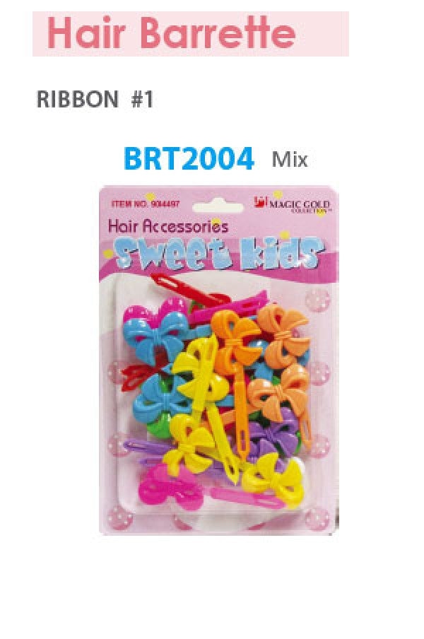 Magic Gold Barrette Ribbon 1 Mix BRT2004 -pc
