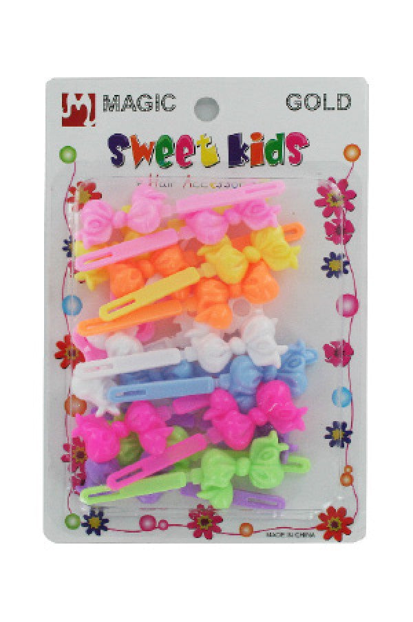 Magic Gold-BRT5121 Barrette Bowknot Pastel Mix -pc