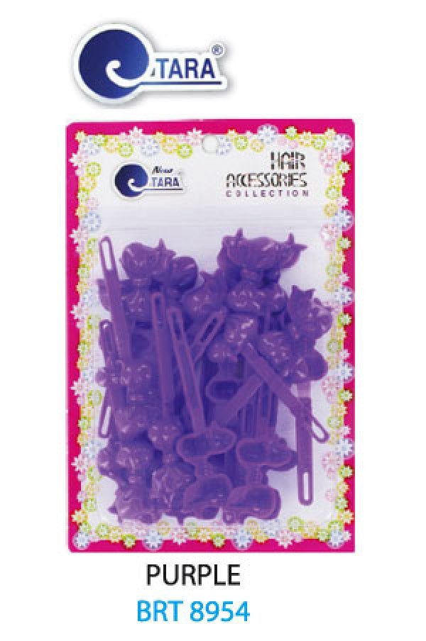 Tara Barrette Ribbon Purple BRT8954 -pc