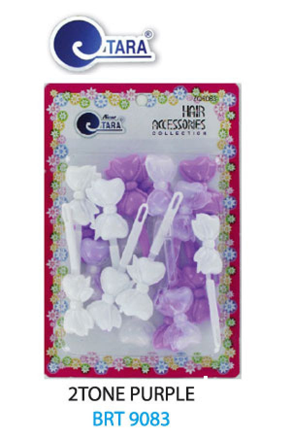 Tara Barrette Ribbon 2 Tone Purple BRT9083 -pc