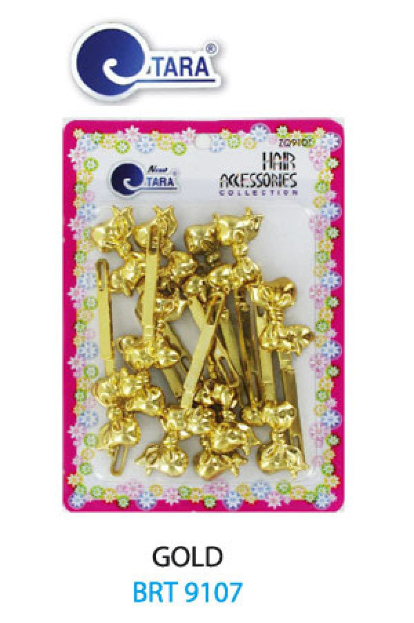 Tara Barrette Ribbon Gold BRT9107 -pc