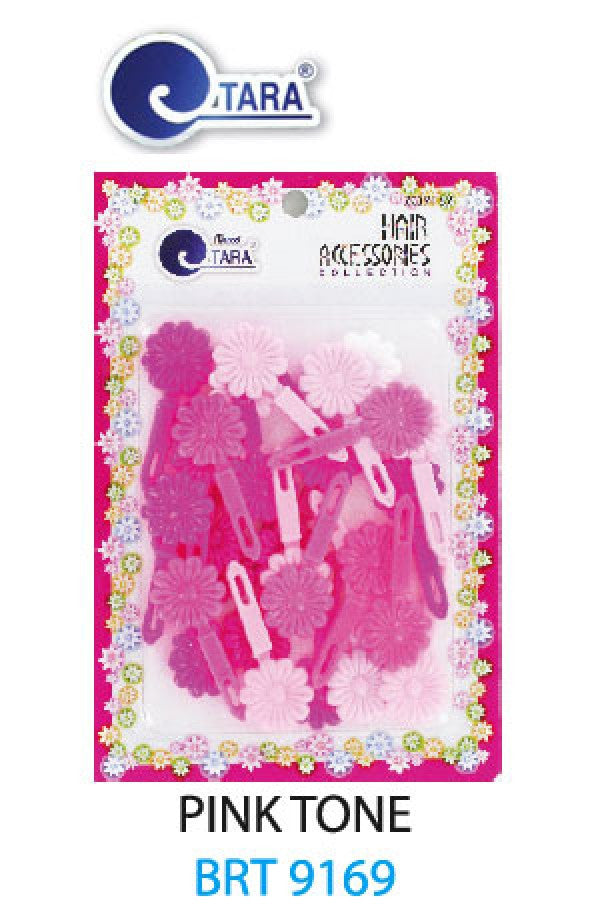 Tara Barrette Flower Pink Tone BRT9169 -pc
