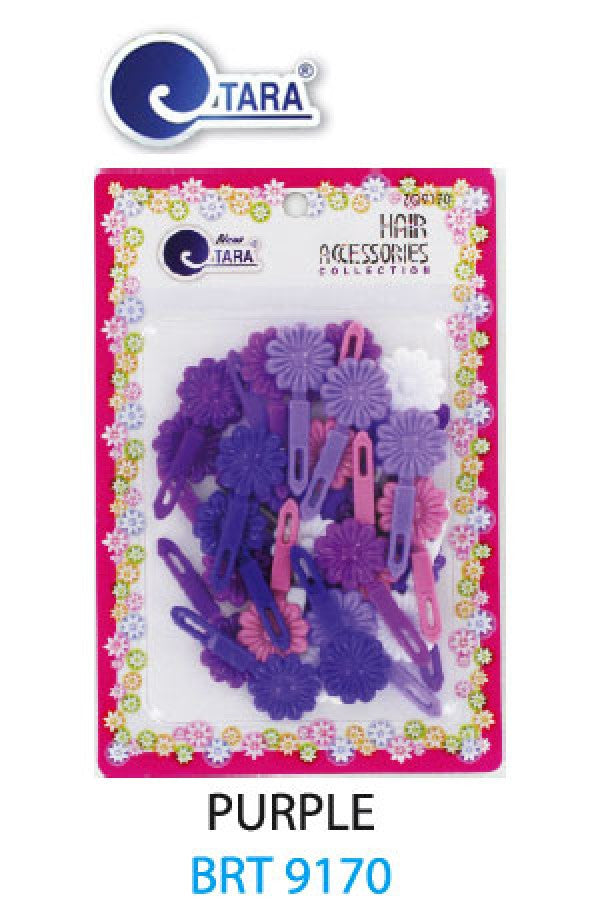 Tara Barrette Flower Purple BRT9170 -pc