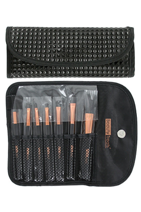 BTS149-71 7pc Brush Set in Pouch_Black Pyramid