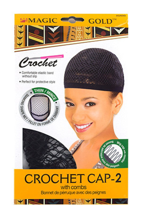 MGC-0499 Crochet Cap(thin)-2 with combs