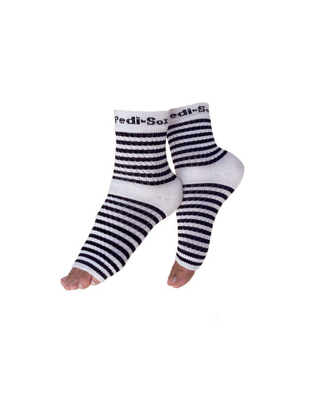 PEDI-SOX B/W STRIPES