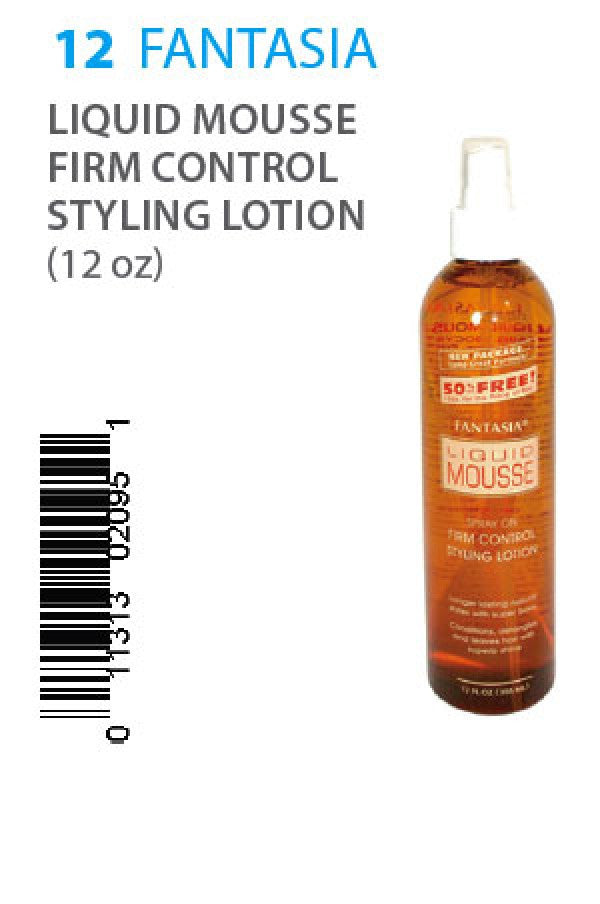 Fantasia-12 Liquid Mousse Firm Control Styling Lotion (12 oz)