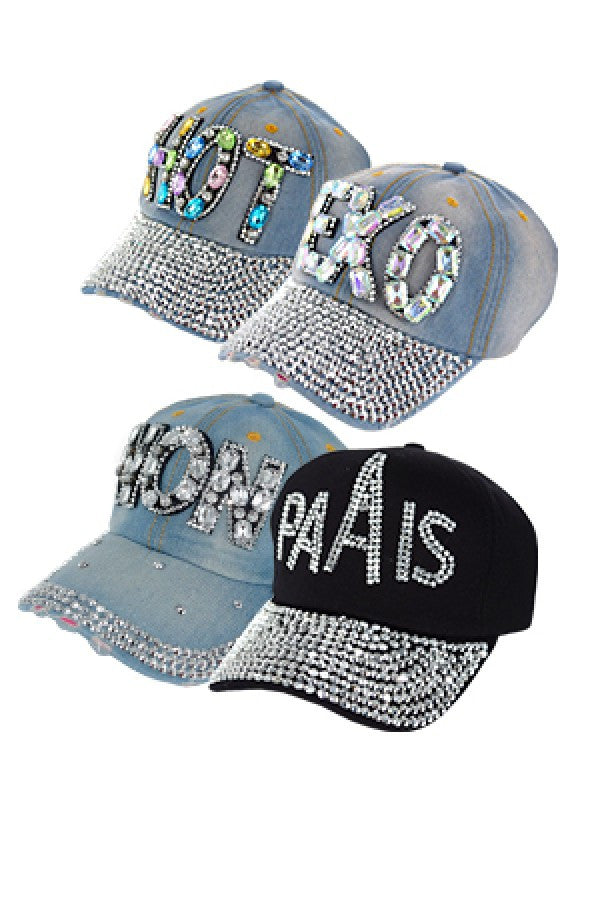 Rhinestone Jean Cap CAP350