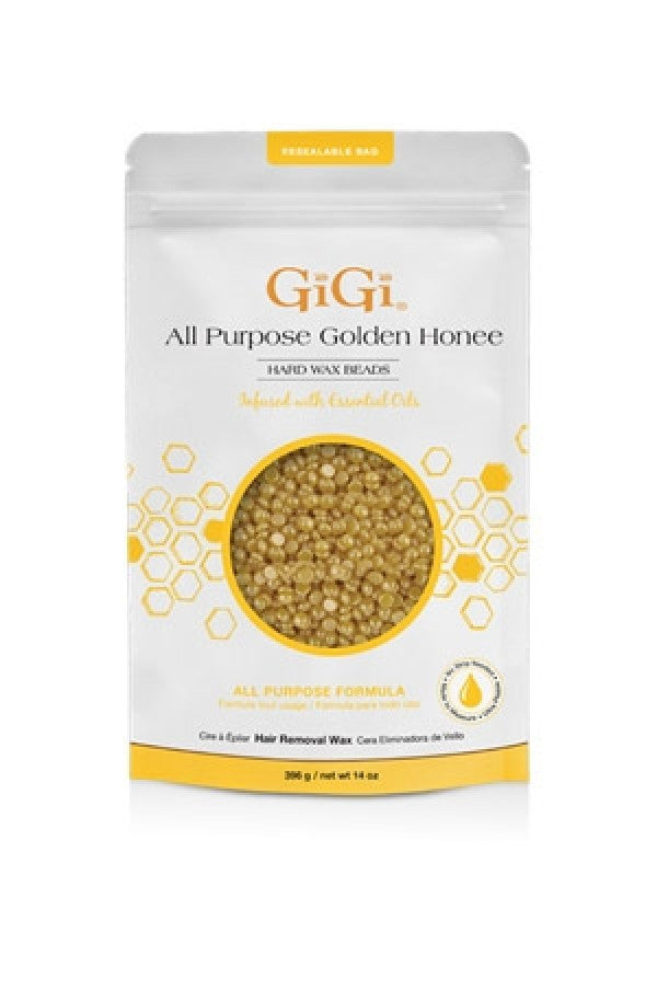 GiGi-39 All Purpose Golden Honee Hard Wax Beads(14 oz/396 g)-pk
