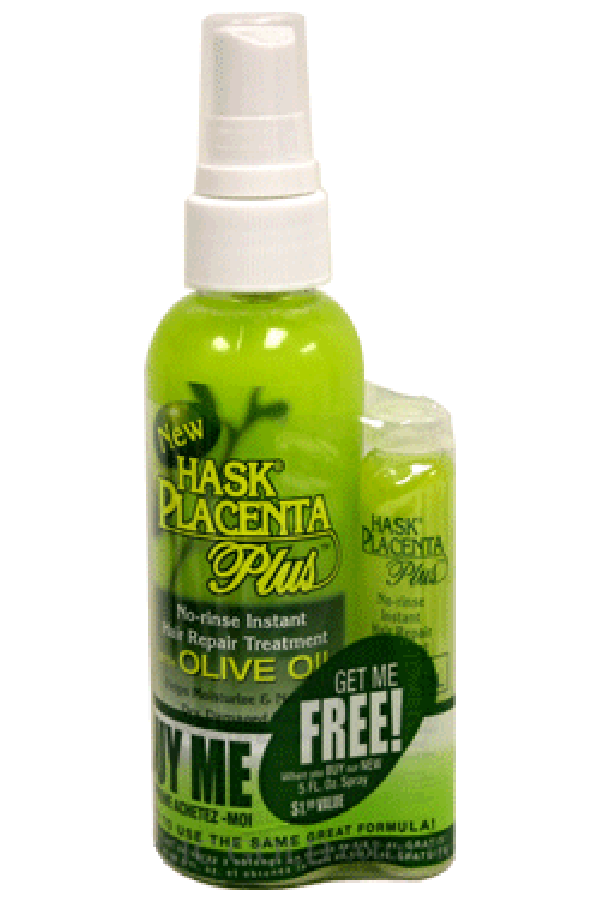 Hask-3 Placenta Hair Treatment Spray - Olive Oil (5oz)