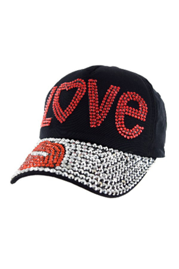 67973 Fashion Rhinestone Cap -pc