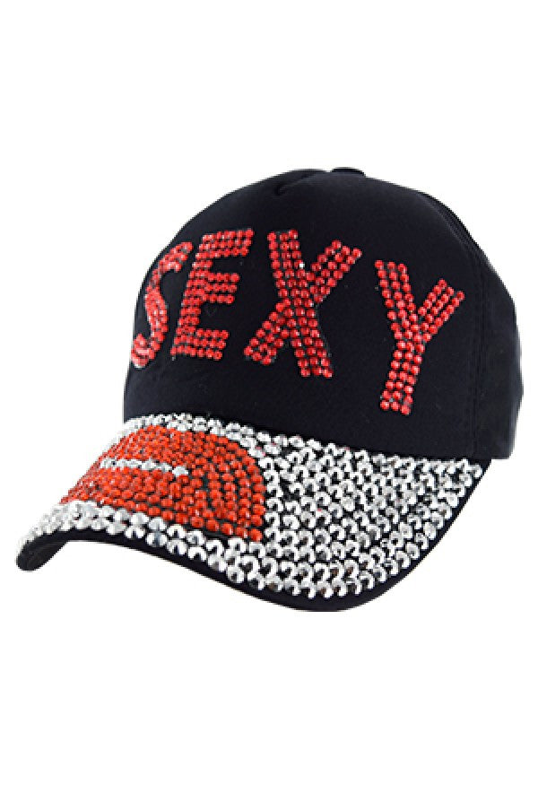 67980 Fashion Rhinestone Cap -pc