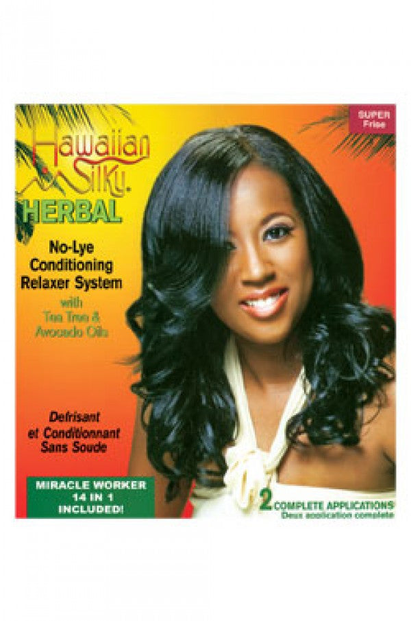 Hawaiian Silky-38 Herbal No Lye Relaxer Kit - Super (2app)