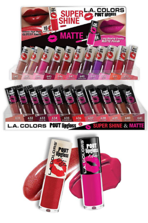 L.A.Colors Pout Lipgloss (22 kinds/12 ea each)