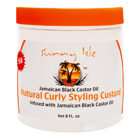 SUNNY ISLE Jamaican Black Castor Oil Natural Curly Styling Custard (8oz)