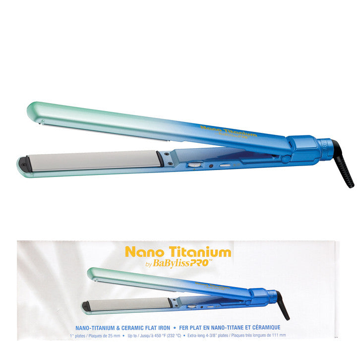BABYLISS PRO Nano Titanium & Ceramic Flat Iron 1 inch | MEDITERRANE COLLECTION