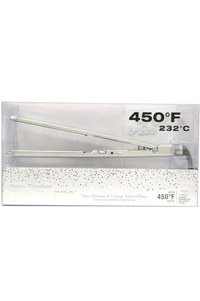 BABYLISS PRO Nano-Titanium Ceramic & Sol-Gel Flat Iron 1 Inch #BNT3072WGC