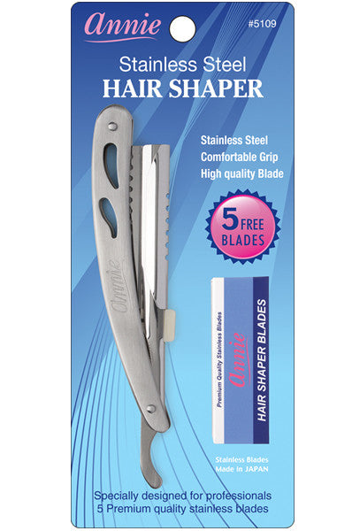 ANNIE Stainless Steel Hair Sharper w/ 5 blade #5109 [pc]