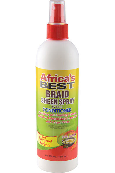 AFRICA'S BEST Braid Sheen Spray with Conditioner (12oz)