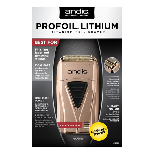 ANDIS Copper ProFoil Lithium Titanium Foil Shaver