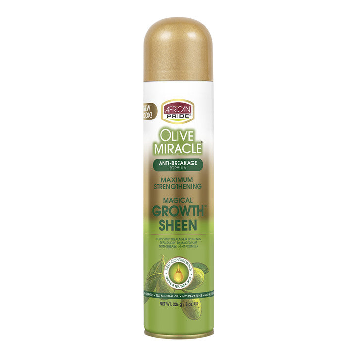 AFRICAN PRIDE Olive Miracle Growth Sheen (8oz)