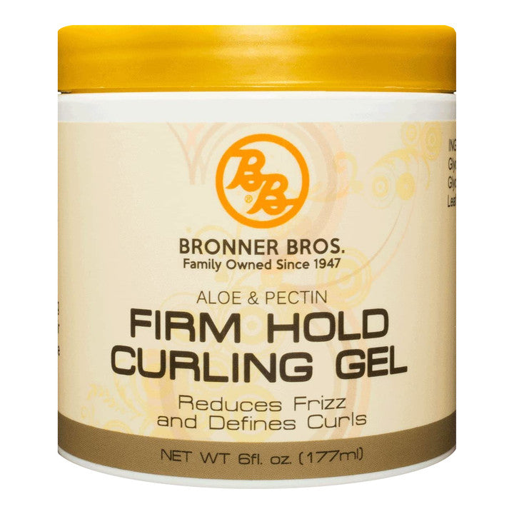 BRONNER BROTHERS Aloe & Pectin Firm Hold Curling Gel (6oz)