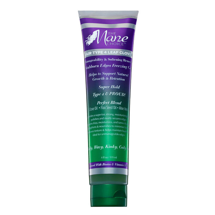 THE MANE CHOICE 4 Leaf Clover Manageability & Softening Remedy Stubborn Edges Freezing Gel(4oz)