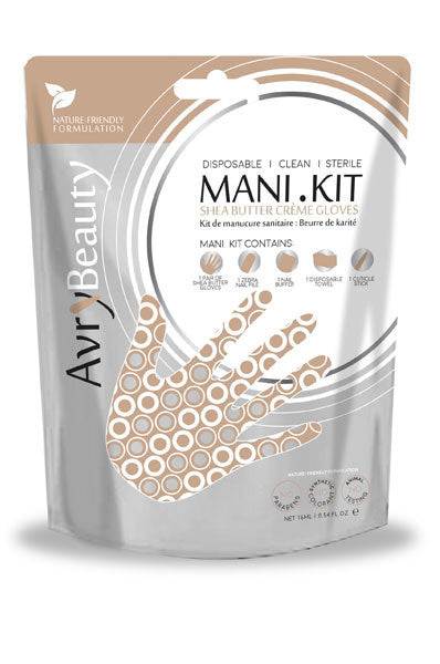 AVRY BEAUTY All-In-One MANI Kit with Shea Butter Gloves