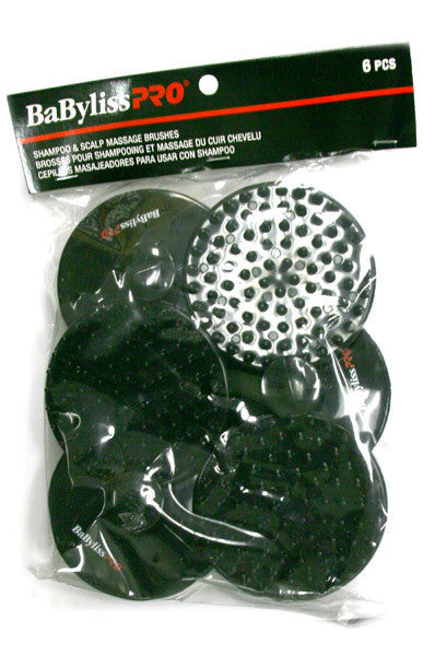 BABYLISS PRO Shampoo & Scalp Massage Brushes (6pcs/pack)