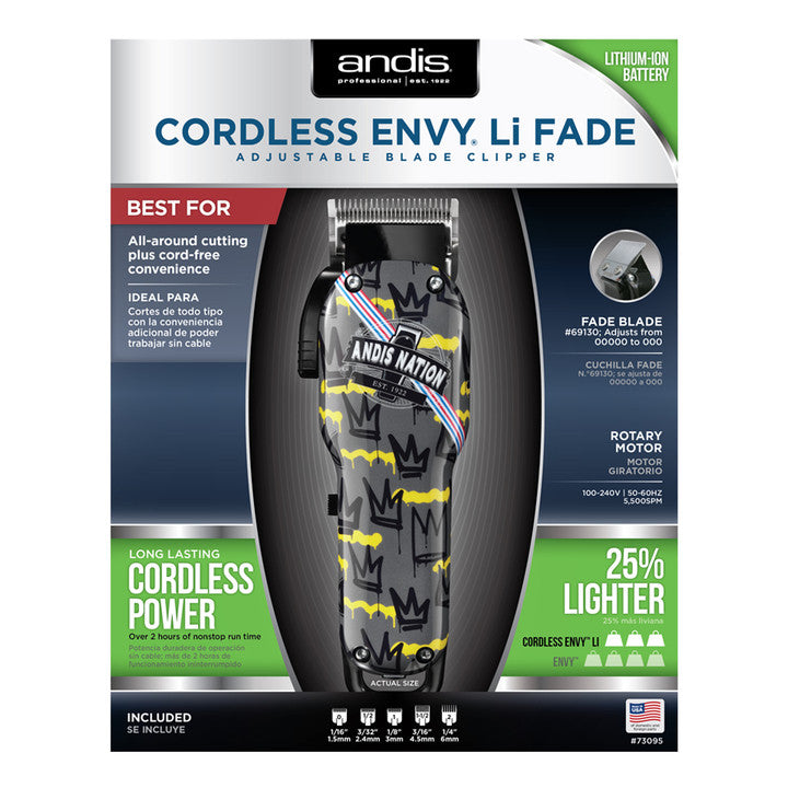 ANDIS Nation Cordless Envy Li Fade Clipper
