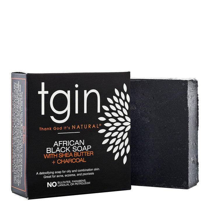 TGIN African Black Soap with Shea Butter + Charcoal